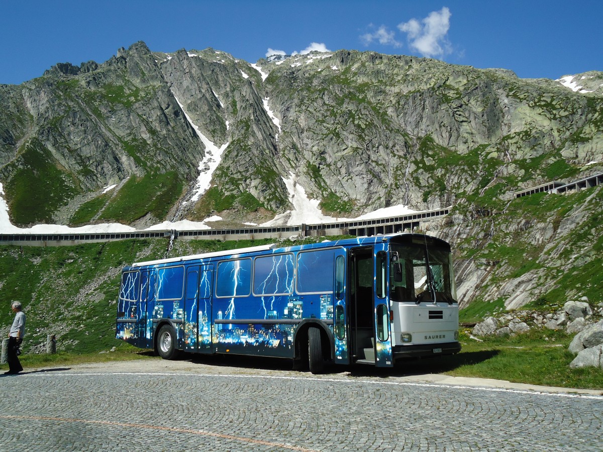 (145'882) - Gloor, Staufen - AG 9380 U - Saurer/Hess (ex ALMAT, Tagelswangen; ex P 26'516) am 20. Juli 2013 in Gotthard, Alte Tremolastrasse