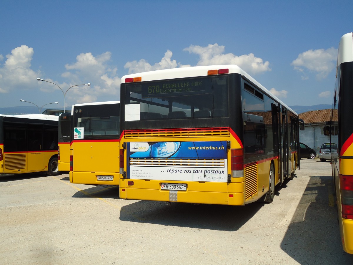 (146'017) - Interbus, Yverdon - Nr. 3/FR 300'642 - Setra am 22. Juli 2013 in Yverdon, Postgarage 