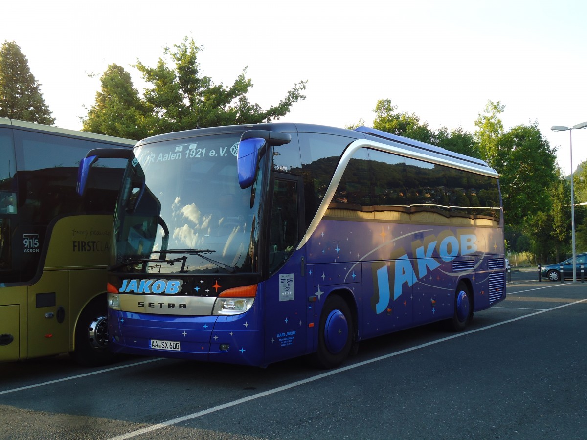 (146'088) - Aus Deutschland: Jakob, Gggingen - AA-SX 600 - Setra am 27. Juli 2013 in Thun, Seestrasse