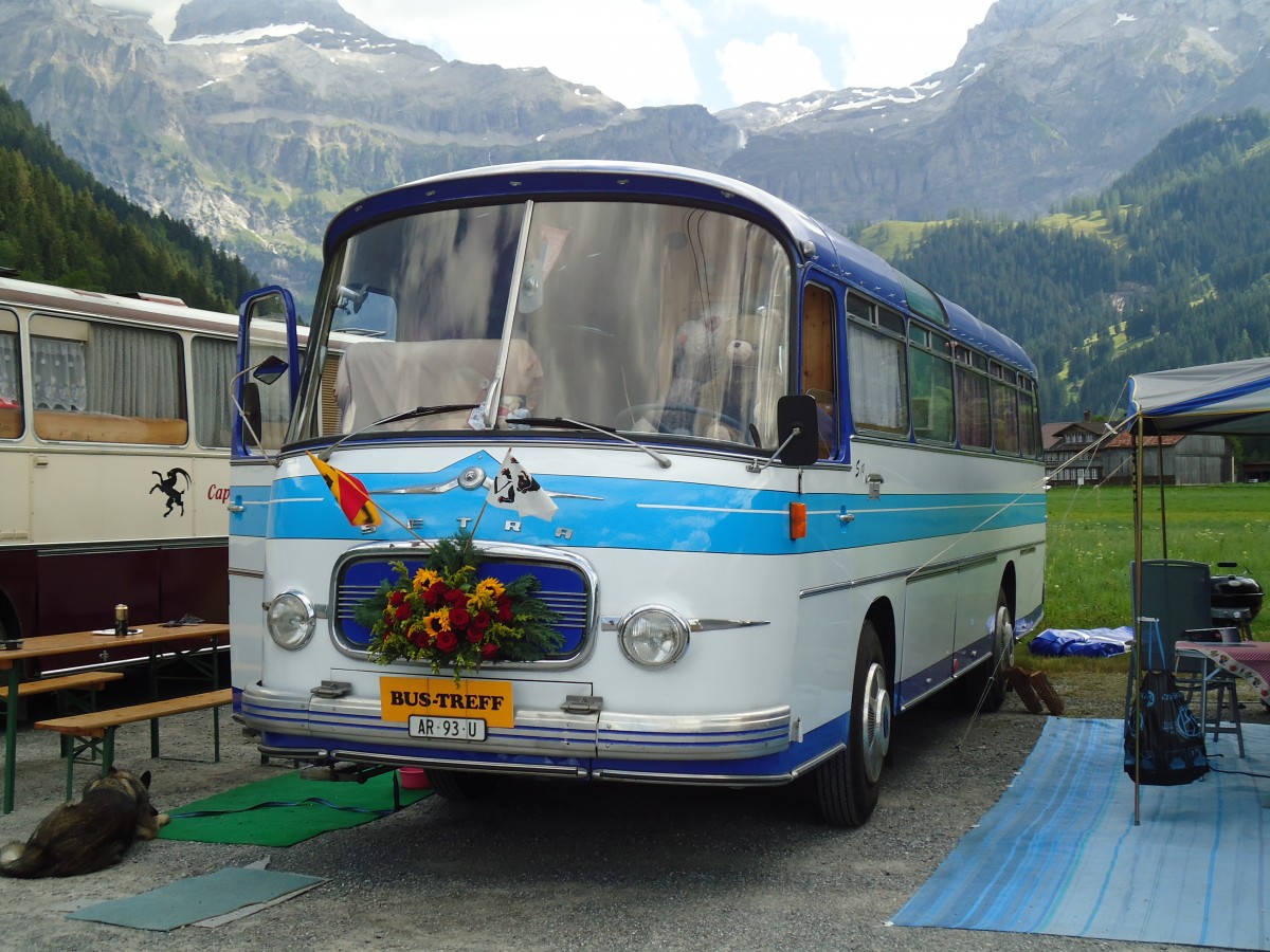 (146'396) - Niederer, Grub - AR 93 U - Setra am 17. August 2013 in Lenk, Metschbahnen