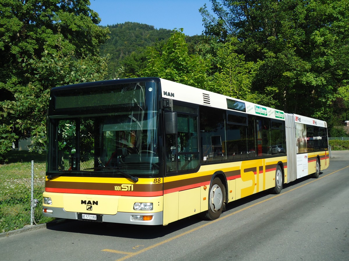 (146'407) - STI Thun - Nr. 88/BE 572'088 - MAN am 17. August 2013 bei der Schifflndte Thun