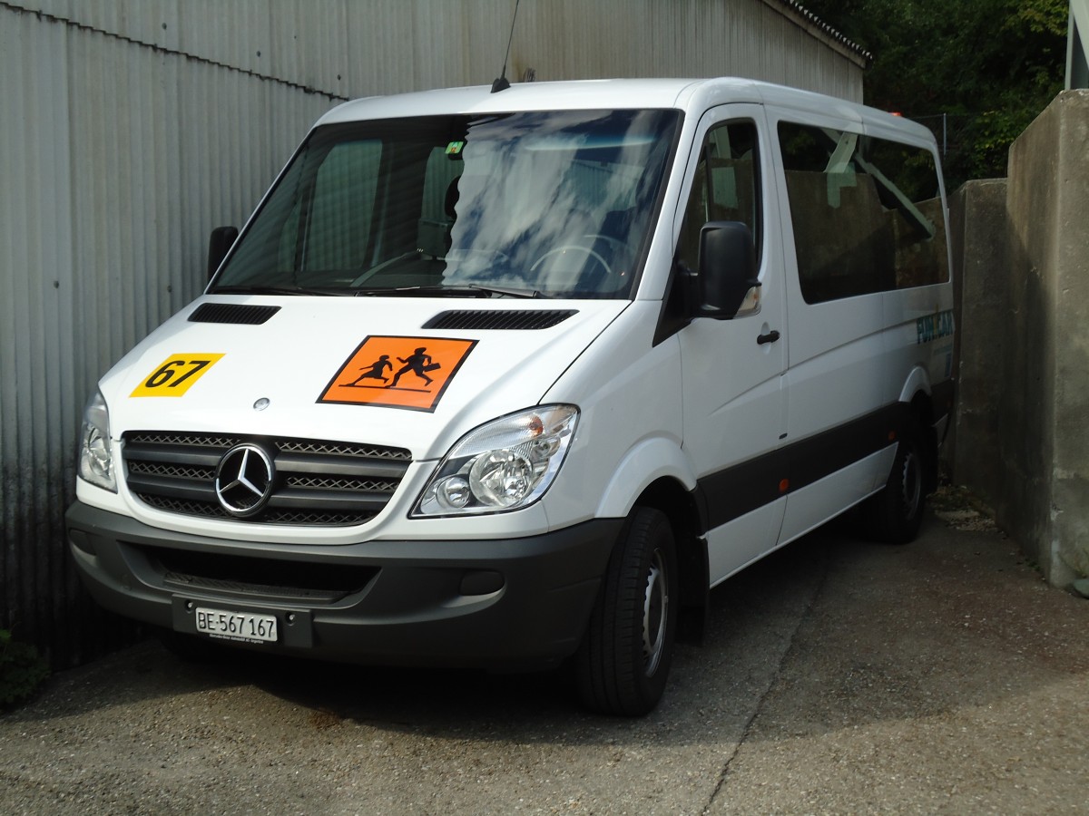 (146'835) - Funi-Car, Biel - Nr. 67/BE 567'167 - Mercedes am 31. August 2013 in Biel, Garage