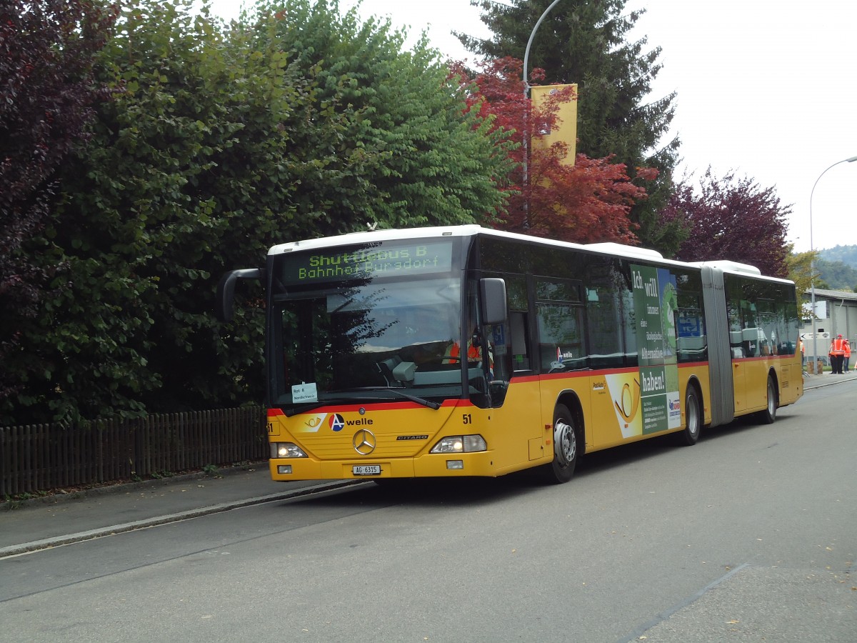 (146'876) - Steffen, Remetschwil - Nr. 51/AG 6315 - Mercedes am 1. September 2013 in Burgdorf, ESAF