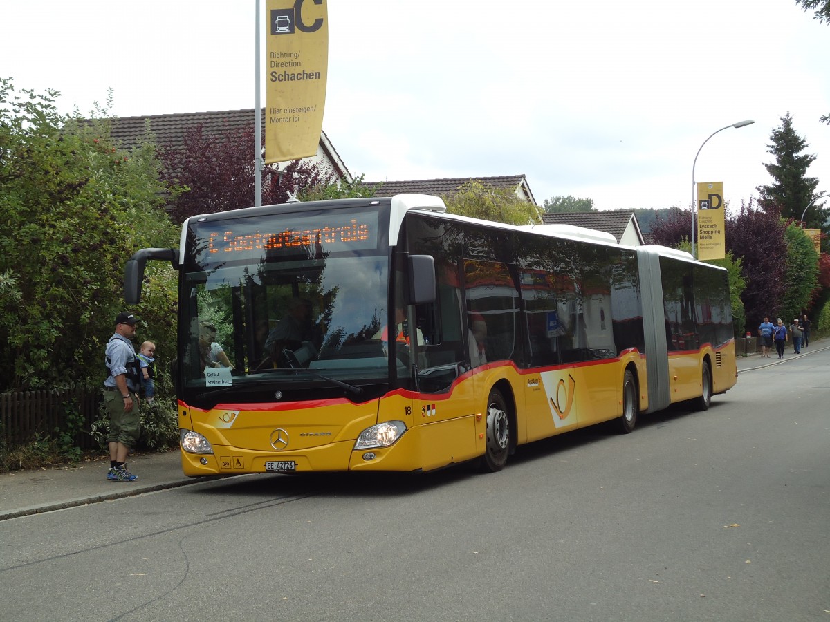 (146'885) - Steiner, Ortschwaben - Nr. 18/BE 42'726 - Mercedes am 1. September 2013 in Burgdorf, ESAF