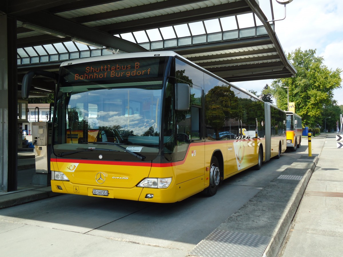 (146'927) - PostAuto Nordschweiz - SO 148'553 - Mercedes am 1. September 2013 in Burgdorf, AMP