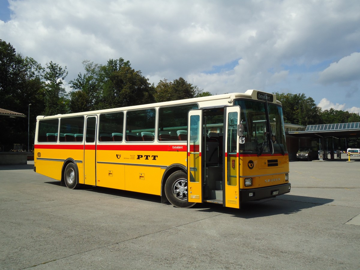 (146'940) - Kolb, Matten - Nr. 3/BE 93'915 - Saurer/R&J (ex Schmocker, Stechelberg Nr. 3; ex Nr. 1; ex Gertsch, Stechelberg Nr. 1) am 1. September 2013 in Burgdorf, AMP