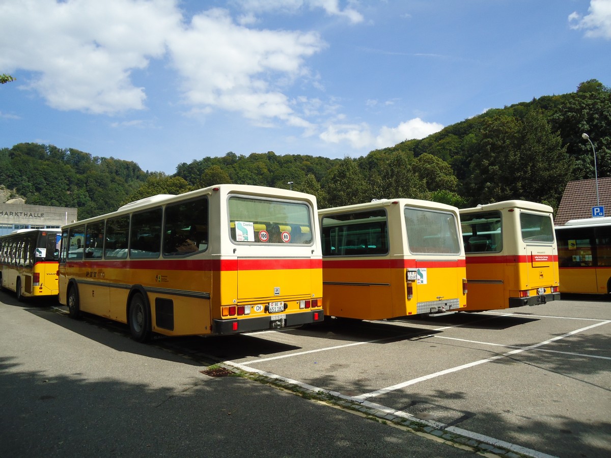 (146'952) - Bernair, Mnsingen - BE 651'182 - Saurer/Tscher (ex Schebath, Lauerz; ex Albin, Fllanden; ex Heim, Flums) am 1. September 2013 in Burgdorf, Markthalle