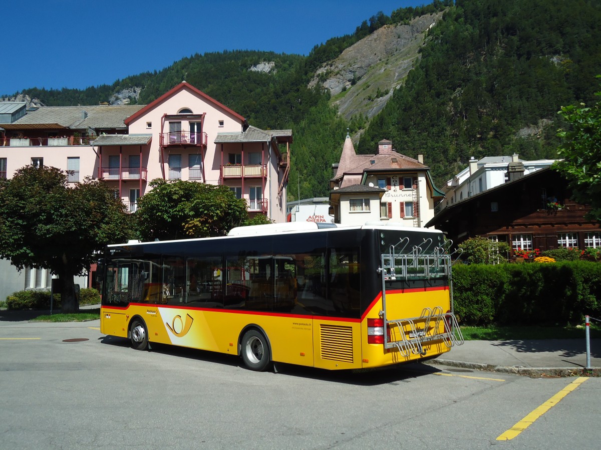 (147'007) - AVG Meiringen - Nr. 61/BE 422'461 - MAN/Gppel am 2. September 2013 in Meiringen, Postautostation