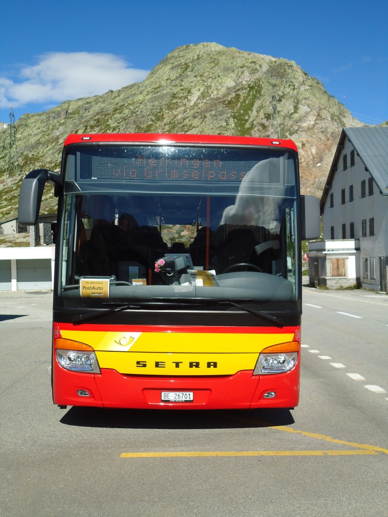 (147'041) - AFA Adelboden - Nr. 24/BE 26'701 - Setra am 2. September 2013 in Grimsel, Passhhe (Einsatz AVG M.)