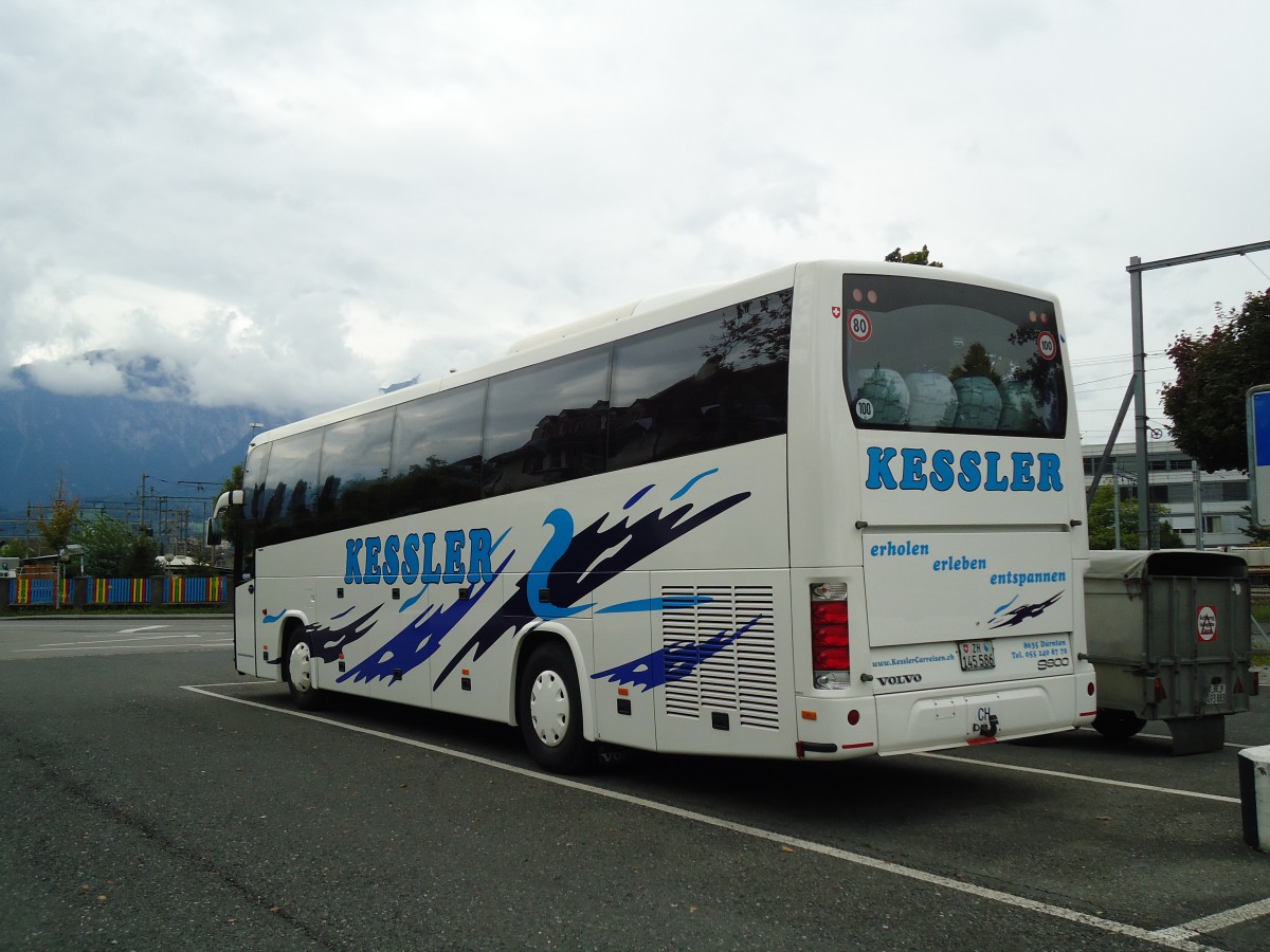 (147'095) - Kessler, Drnten - ZH 145'586 - Volvo am 11. September 2013 in Thun, Seestrasse