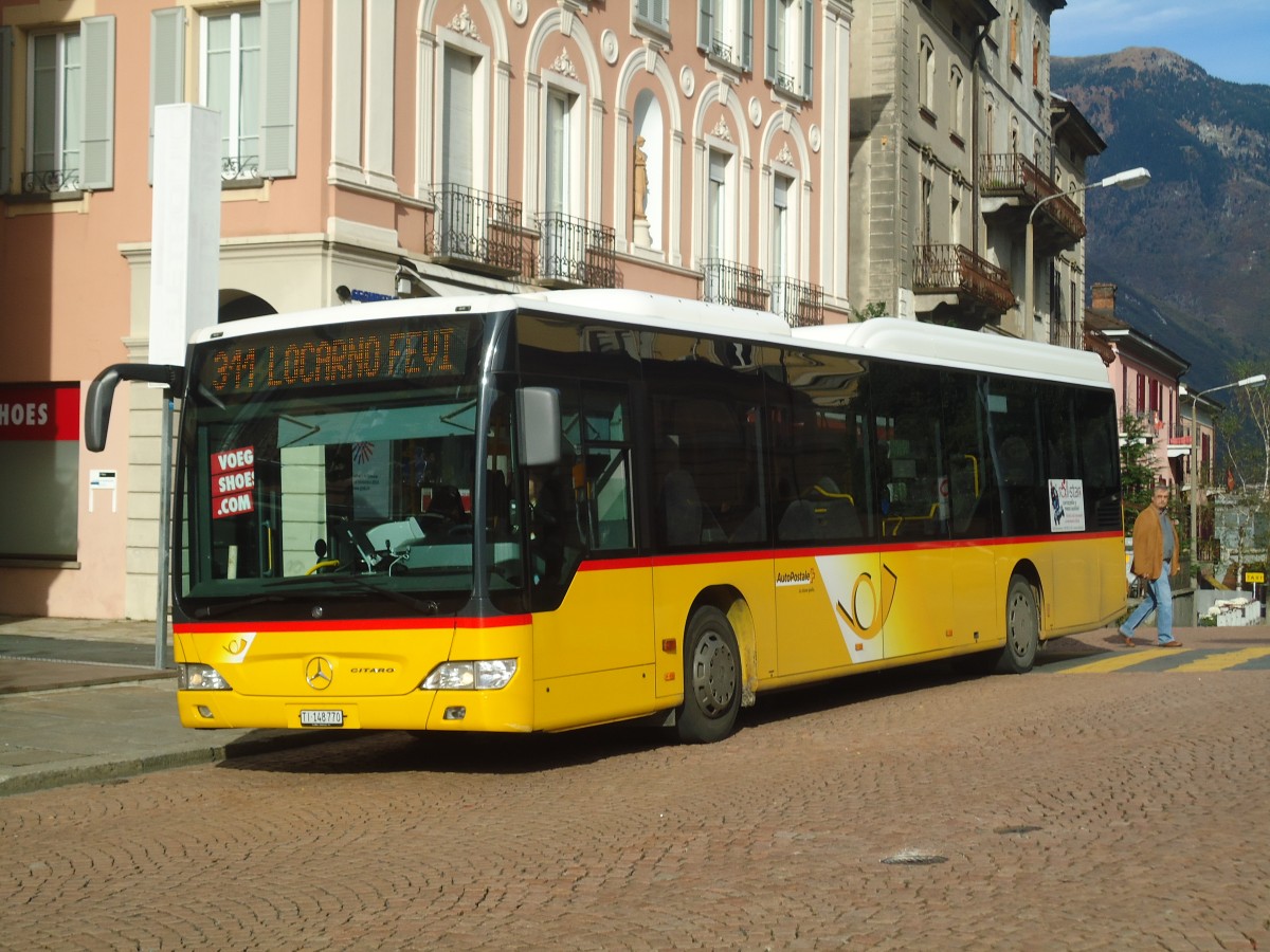 (147'647) - Starnini, Tenero - TI 148'770 - Mercedes am 5. November 2013 beim Bahnhof Bellinzona