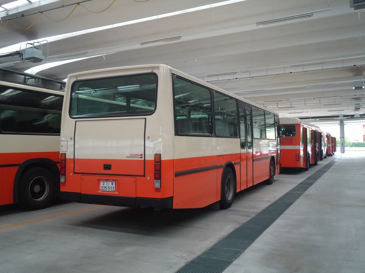 (147'806) - AMSA Chiasso - Nr. 12/TI 225'512 - NAW/Hess (ex Autopostale, Mendrisio; ex Fontana, Castel-S-Pietro Nr. 4; ex P 24'447) am 6. November 2013 in Balerna, Rimessa