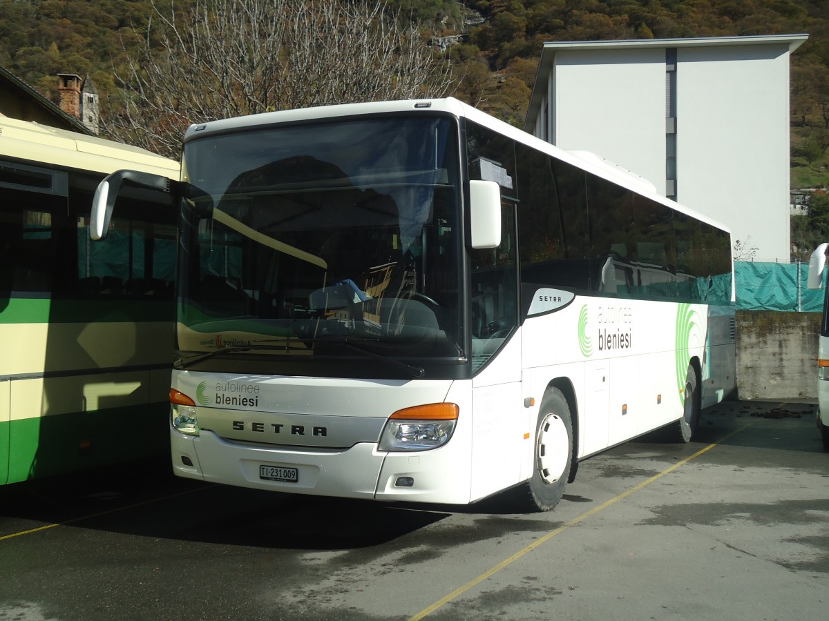 (147'872) - ABl Biasca - Nr. 9/TI 231'009 - Setra am 6. November 2013 in Biasca, Garage