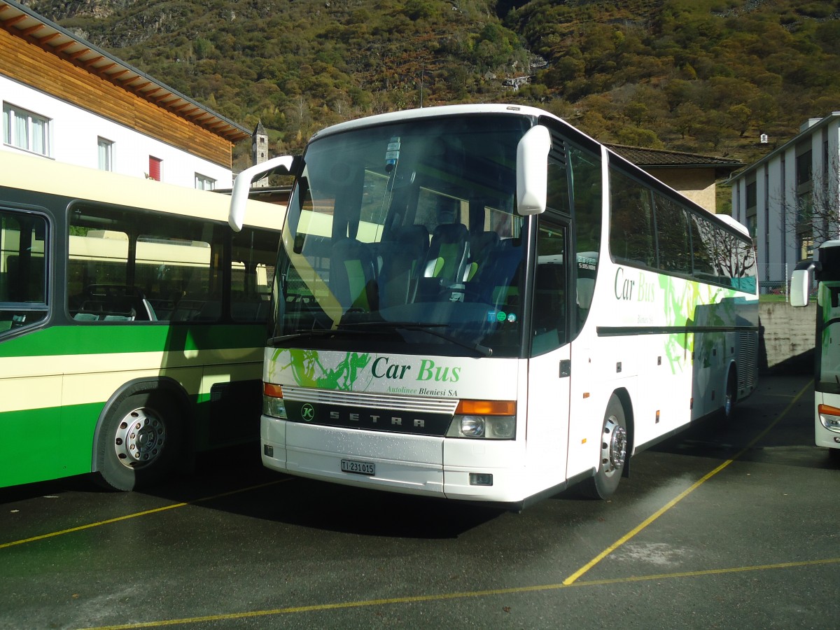 (147'875) - ABl Biasca - Nr. 15/TI 231'015 - Setra am 6. November 2013 in Biasca, Garage