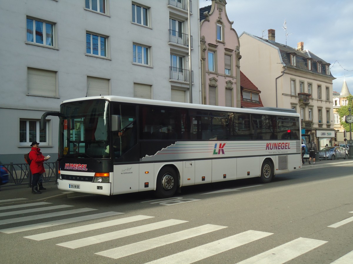 (148'208) - Kunegel, Colmar - 916 XN 68 - Setra am 7. Dezember 2013 in Colmar, Thtre