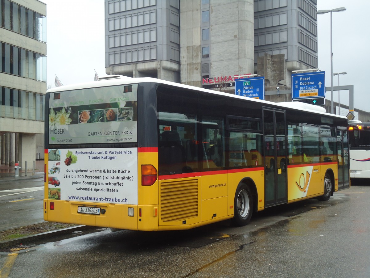 (148'478) - PostAuto Nordschweiz - AG 336'803 - Mercedes am 26. Dezember 2013 beim Bahnhof Brugg