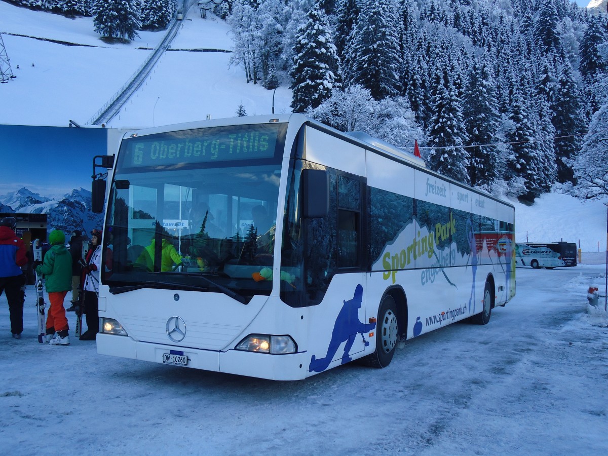 (148'517) - EAB Engelberg - Nr. 6/OW 10'260 - Mercedes (ex TPL Lugano Nr. 10) am 27. Dezember 2013 in Engelberg, Titlisbahnen