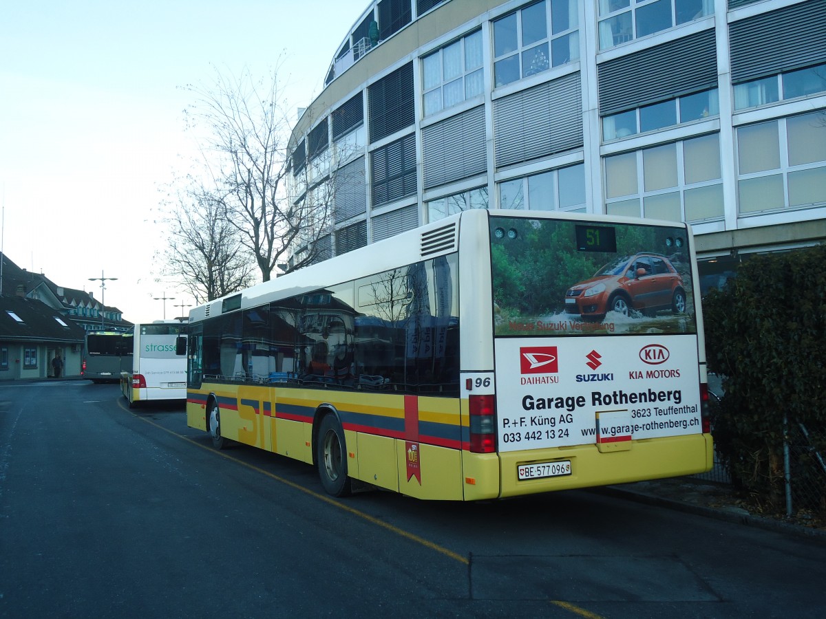 (148'604) - STI Thun - Nr. 96/BE 577'096 - MAN am 31. Dezember 2013 bei der Schifflndte Thun