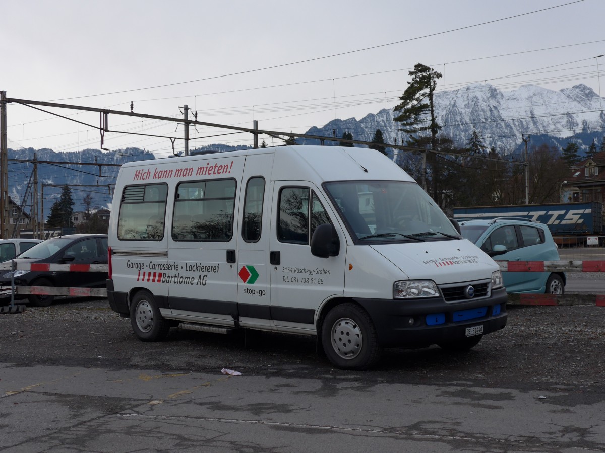 (148'769) - Bartlome, Rschegg-Graben - BE 31'440 - Fiat am 8. Februar 2014 in Thun, Rosenau