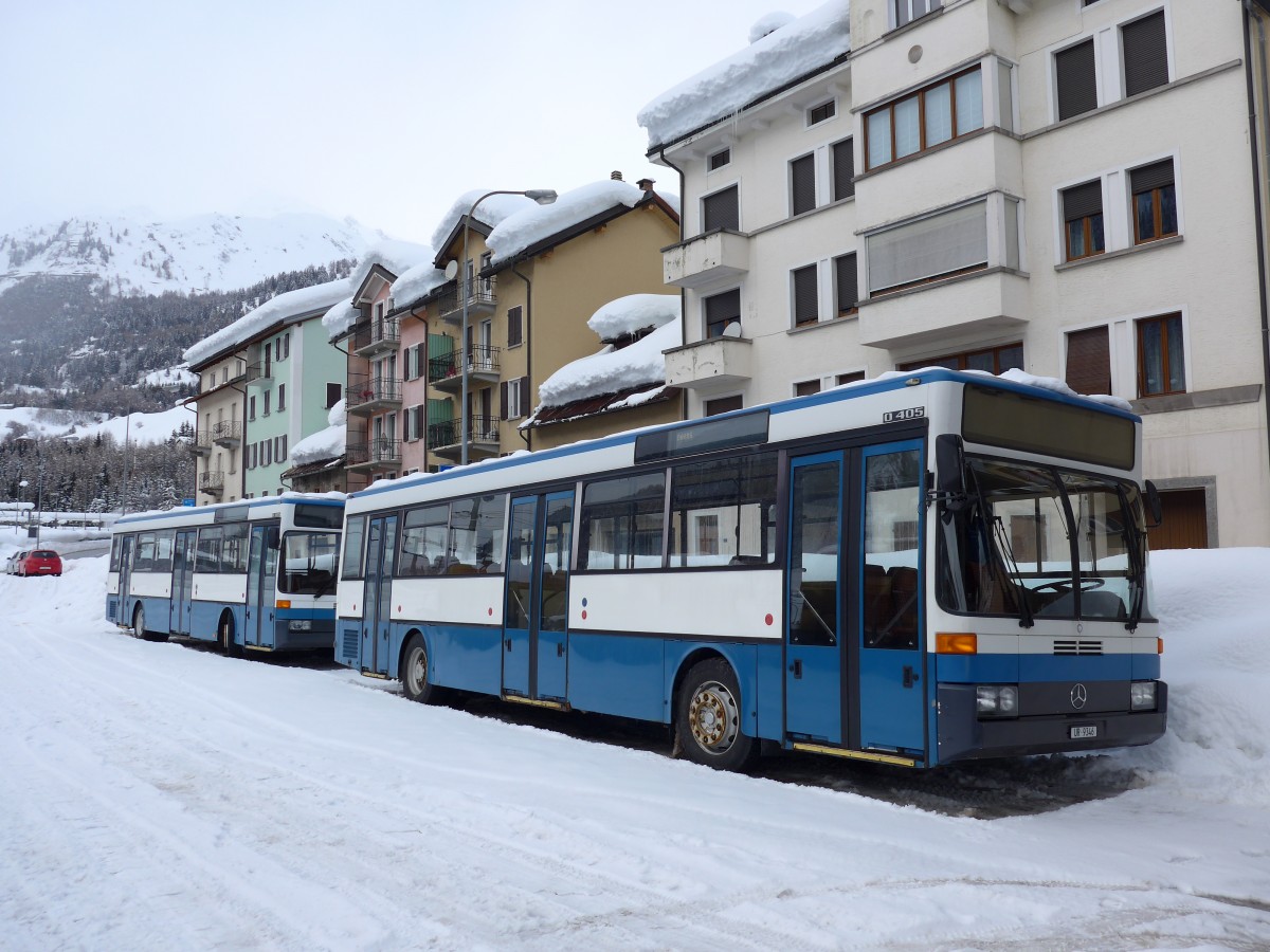 (148'797) - Meyer, Gschenen - UR 9346 - Mercedes (ex Gut, Binz Nr. 19) am 9. Februar 2014 beim Bahnhof Airolo