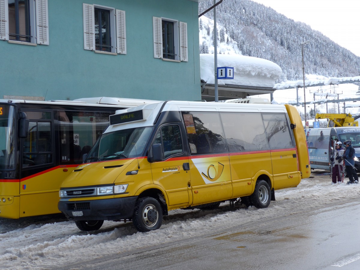 (148'813) - Barenco, Faido - TI 133'242 - Iveco/Kapena am 9. Februar 2014 beim Bahnhof Airolo