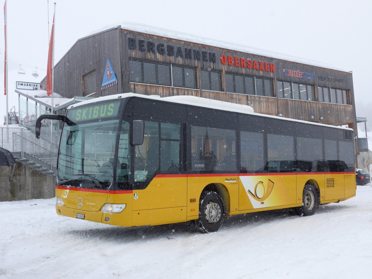 (149'084) - Fontana, Ilanz - Nr. 19/GR 94'574 - Mercedes am 1. Mrz 2014 in Obersaxen, Meierhof Talstation