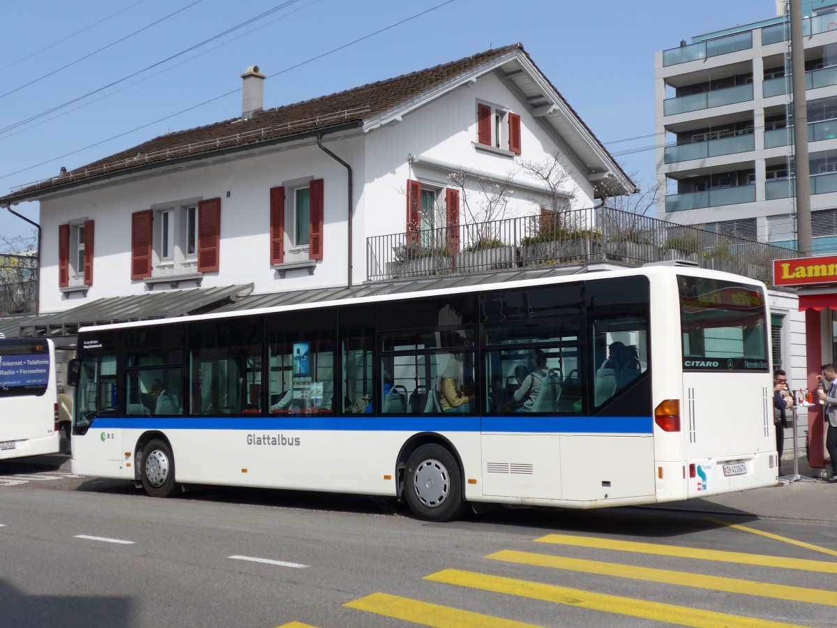 (149'477) - Maag, Kloten - Nr. 47/ZH 411'047 - Mercedes (ex VBZ Zrich Nr. 291; ex VZO Grningen Nr. 15) am 31. Mrz 2014 beim Bahnhof Dbendorf