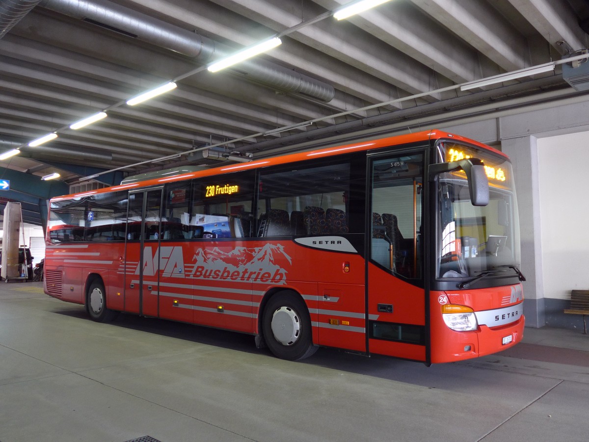 (149'610) - AFA Adelboden - Nr. 24/BE 26'701 - Setra am 12. April 2014 im Autobahnhof Adelboden