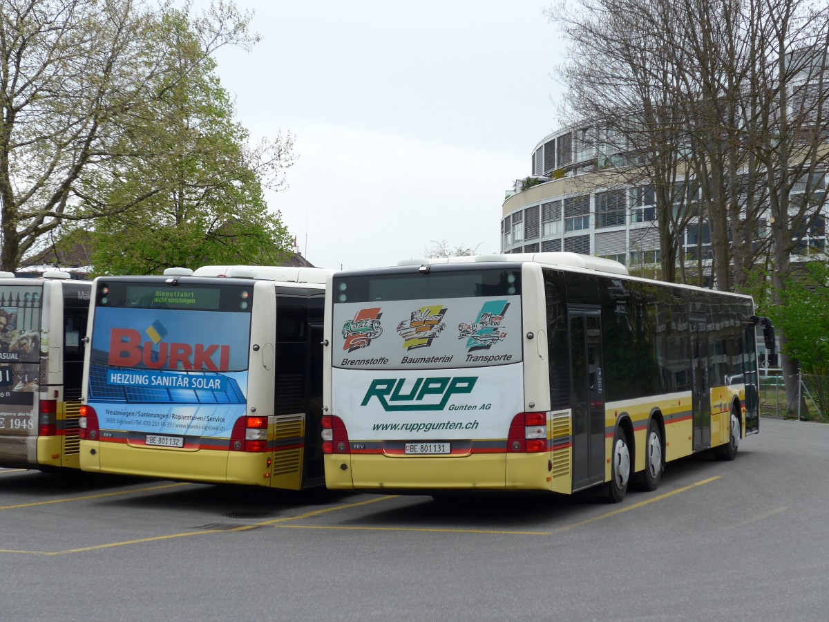 (149'666) - STI Thun - Nr. 131/BE 801'131 - MAN am 18. April 2014 bei der Schifflndte Thun