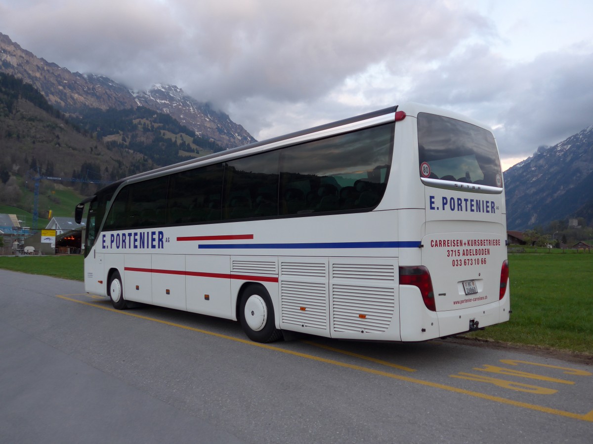 (149'736) - Portenier, Adelboden - Nr. 3/BE 26'860 - Setra am 22. April 2014 in Frutigen, Flugplatz