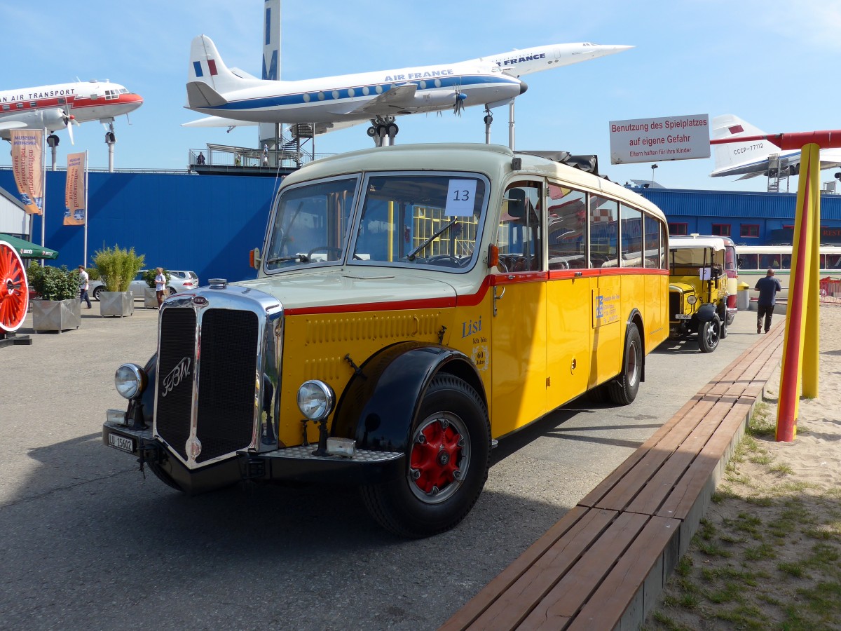 (149'803) - Aus der Schweiz: Zimmermann, Vitznau - LU 15'602 - FBW/Eggli (ex M+79'520; ex P 23'048; ex P 2172) am 25. April 2014 in Sinsheim, Museum