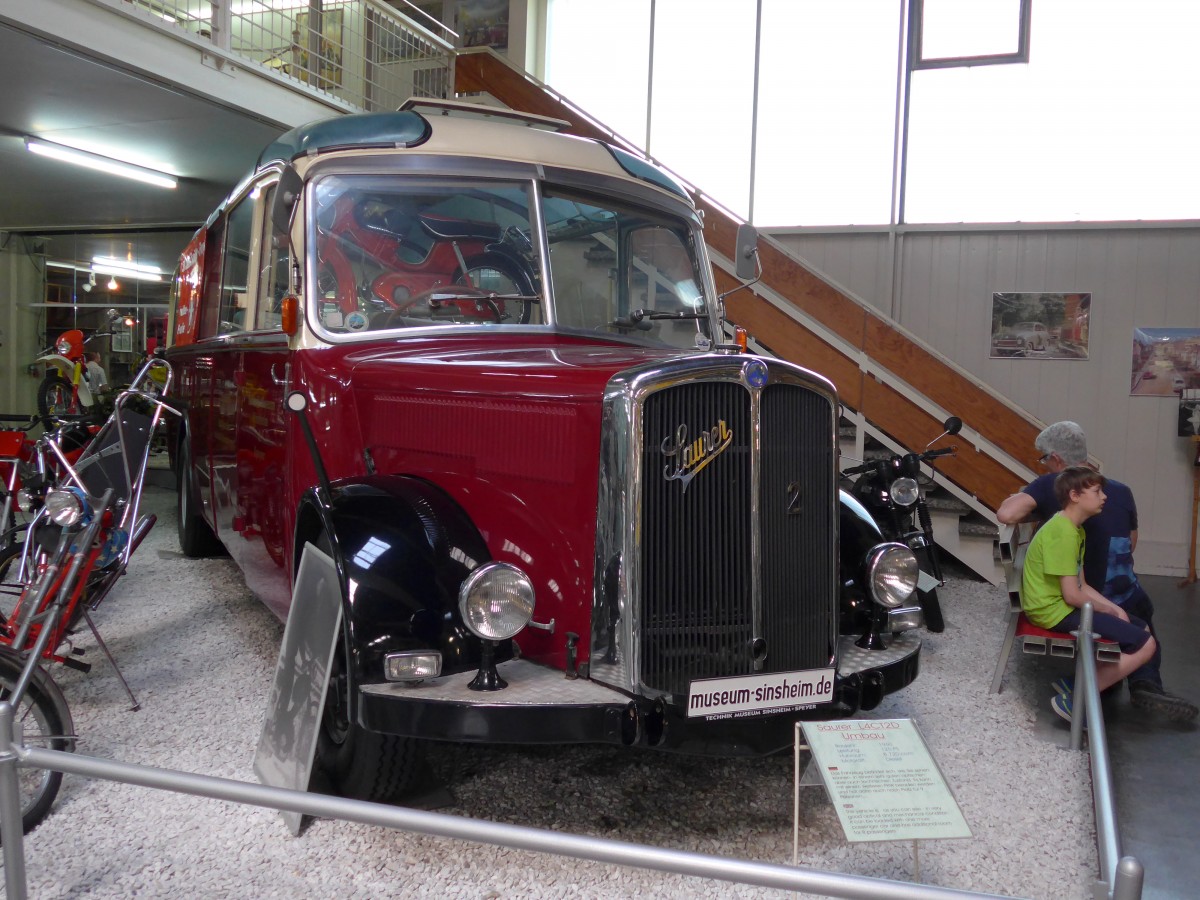 (149'957) - Museum, Sinsheim - Nr. 2 - Saurer am 25. April 2014 in Sinsheim, Museum