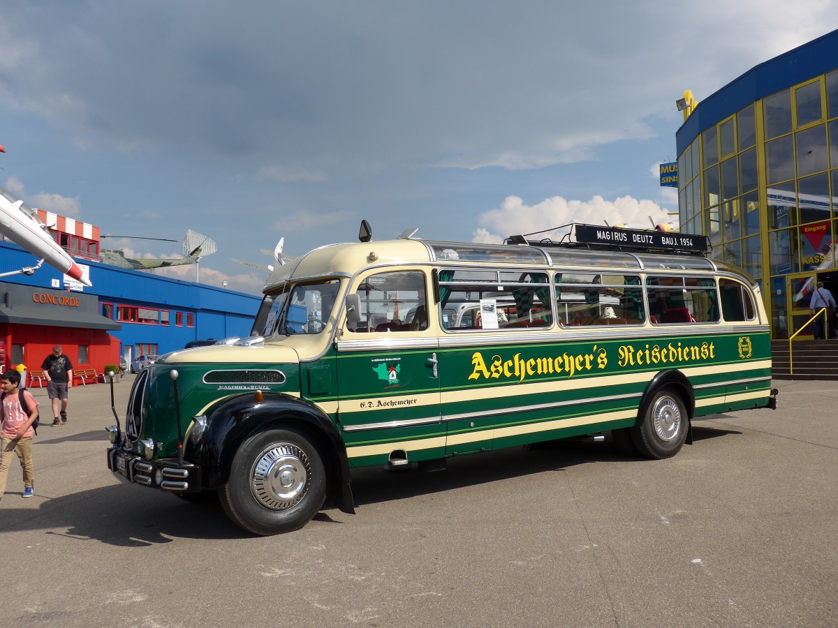 (150'104) - Aschemeyer, Lbbecke - MI-DI 54H - Magirus-Deutz am 25. April 2014 in Sinsheim, Museum