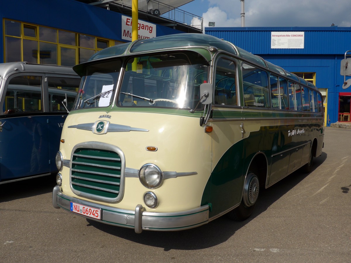 (150'106) - Setra Veteranen-Club, Bad Windsheim - NU 06'945 - Setra am 25. April 2014 in Sinsheim, Museum