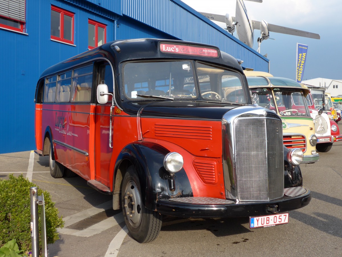 (150'113) - Aus Belgien: Van Duffel, Lommel - YUB-057 - Mercedes am 25. April 2014 in Sinsheim, Museum