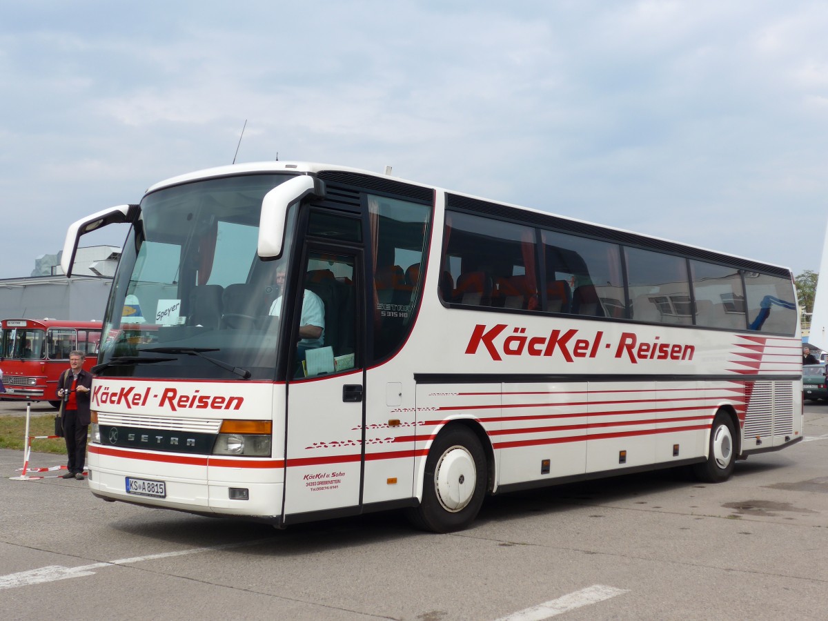 (150'200) - Kckel, Grebenstein - KS-A 8815 - Setra am 26. April 2014 in Speyer, Technik-Museum