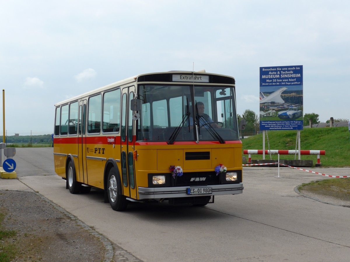 (150'205) - Krech, Aichwald - ES-OI 980H - FBW/Tscher (ex Preisig, Affeltrangen) am 26. April 2014 in Speyer, Technik-Museum