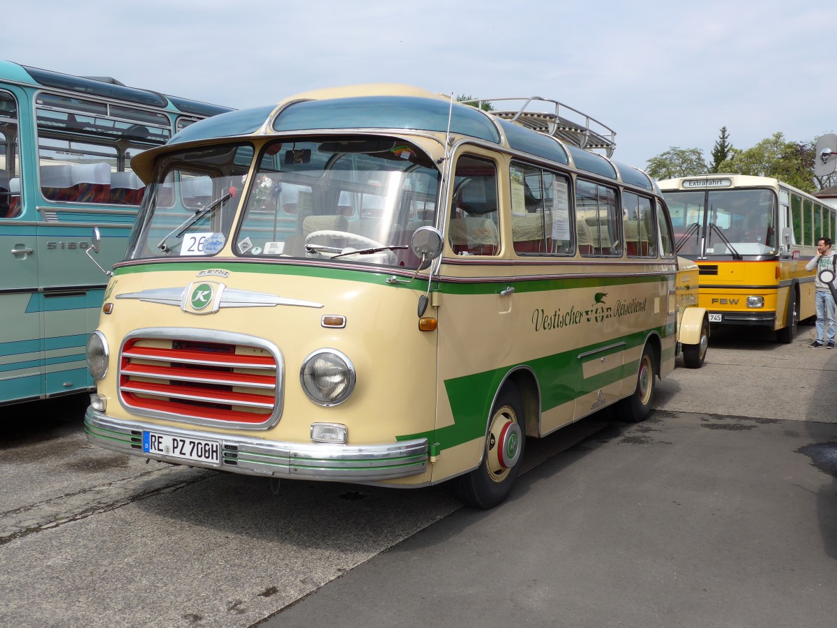 (150'233) - VRtours, Haltern - RE-PZ 700H - Setra am 26. April 2014 in Speyer, Technik-Museum