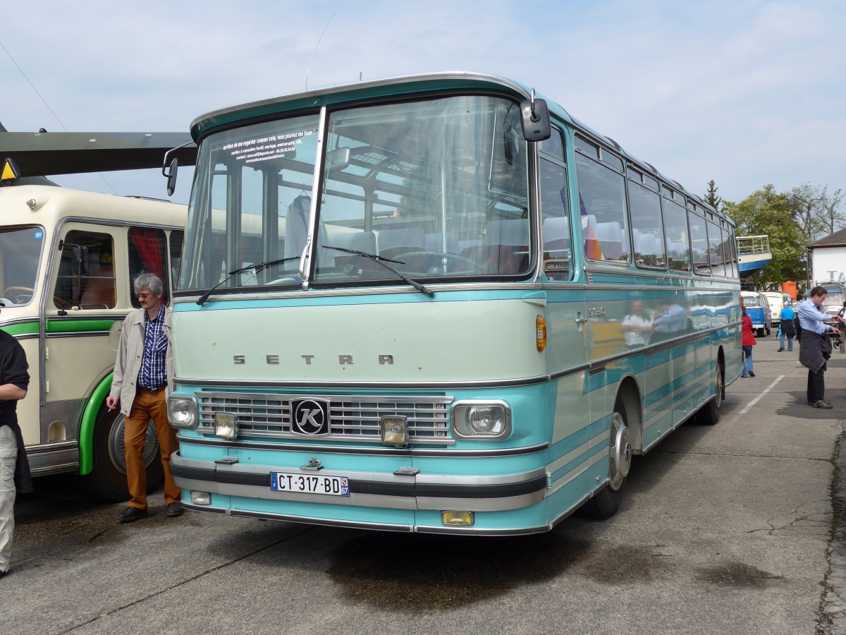 (150'234) - Aus Frankreich: AAF Wissembourg - CT 317 BD - Setra (ex Faure, Valon Pont d'Arc) am 26. April 2014 in Speyer, Technik-Museum