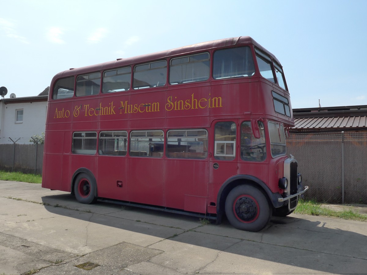 (150'382) - Museum, Sinsheim - PHN 808 - Bristol (ex Londonbus) am 26. April 2014 in Speyer, Technik-Museum