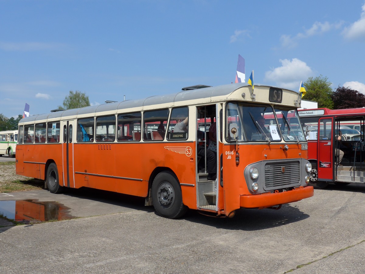 (150'414) - Aus Schweden: SJ - Nr. 616/BZE 573 - Scania-Vabis am 26. April 2014 in Speyer, Technik-Museum