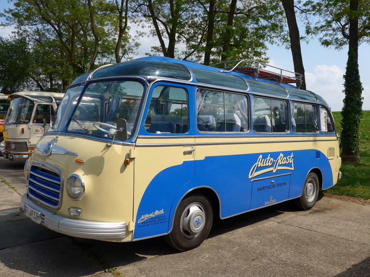 (150'435) - Rast, Hartheim - FR-AR 53H - Setra am 26. April 2014 in Speyer, Technik-Museum