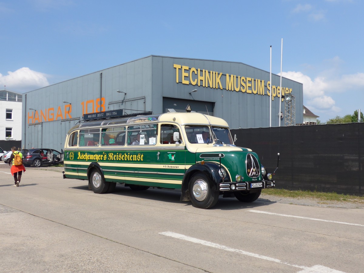 (150'446) - Aschemeyer, Lbbecke - MI-DI 54H - Magirus-Deutz am 26. April 2014 in Speyer, Technik-Museum