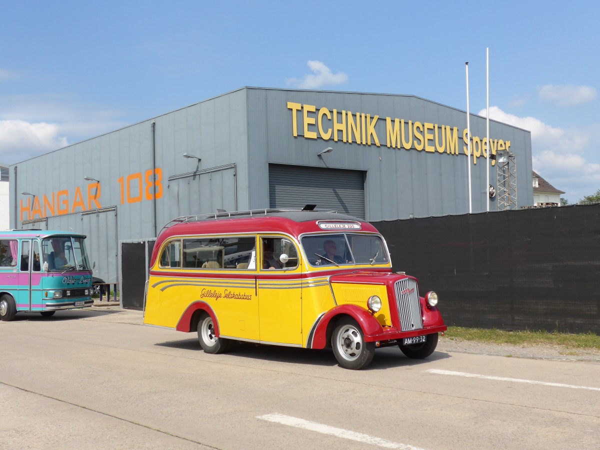 (150'462) - Aus Holland: Spierings, Rijkevoort - AM-99-32 - Opel/Andreasen (ex Srensen, DK-Gilleleje) am 26. April 2014 in Speyer, Technik-Museum