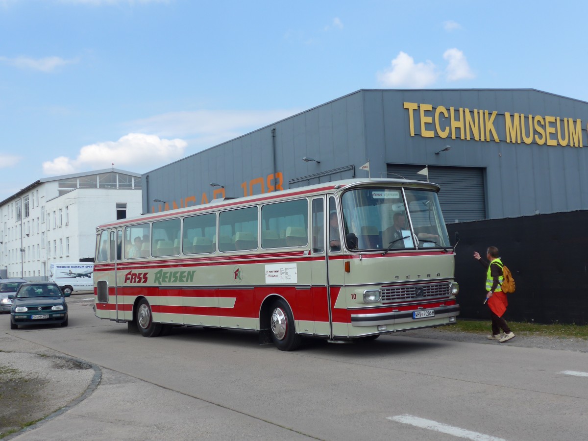 (150'473) - Fass, Wilhelmshaven - Nr. 10/WHV-P 206H - Setra am 26. April 2014 in Speyer, Technik-Museum