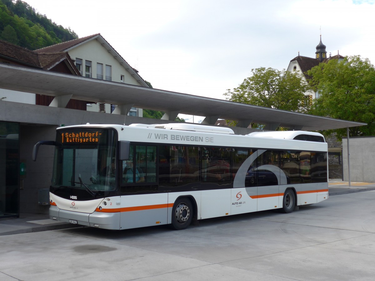 (150'526) - AAGU Altdorf - Nr. 2/UR 9442 - Hess am 10. Mai 2014 in Flelen, Hauptplatz