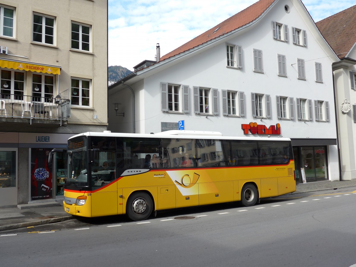 (150'533) - AAGU Altdorf - Nr. 59/UR 9358 - Setra am 10. Mai 2014 in Altdorf, Telldenkmal