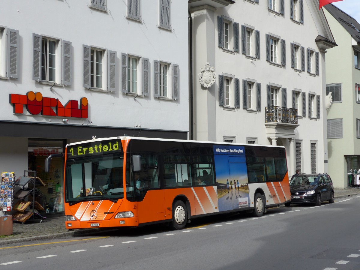 (150'535) - AAGU Altdorf - Nr. 42/UR 9058 - Mercedes am 10. Mai 2014 in Altdorf, Telldenkmal