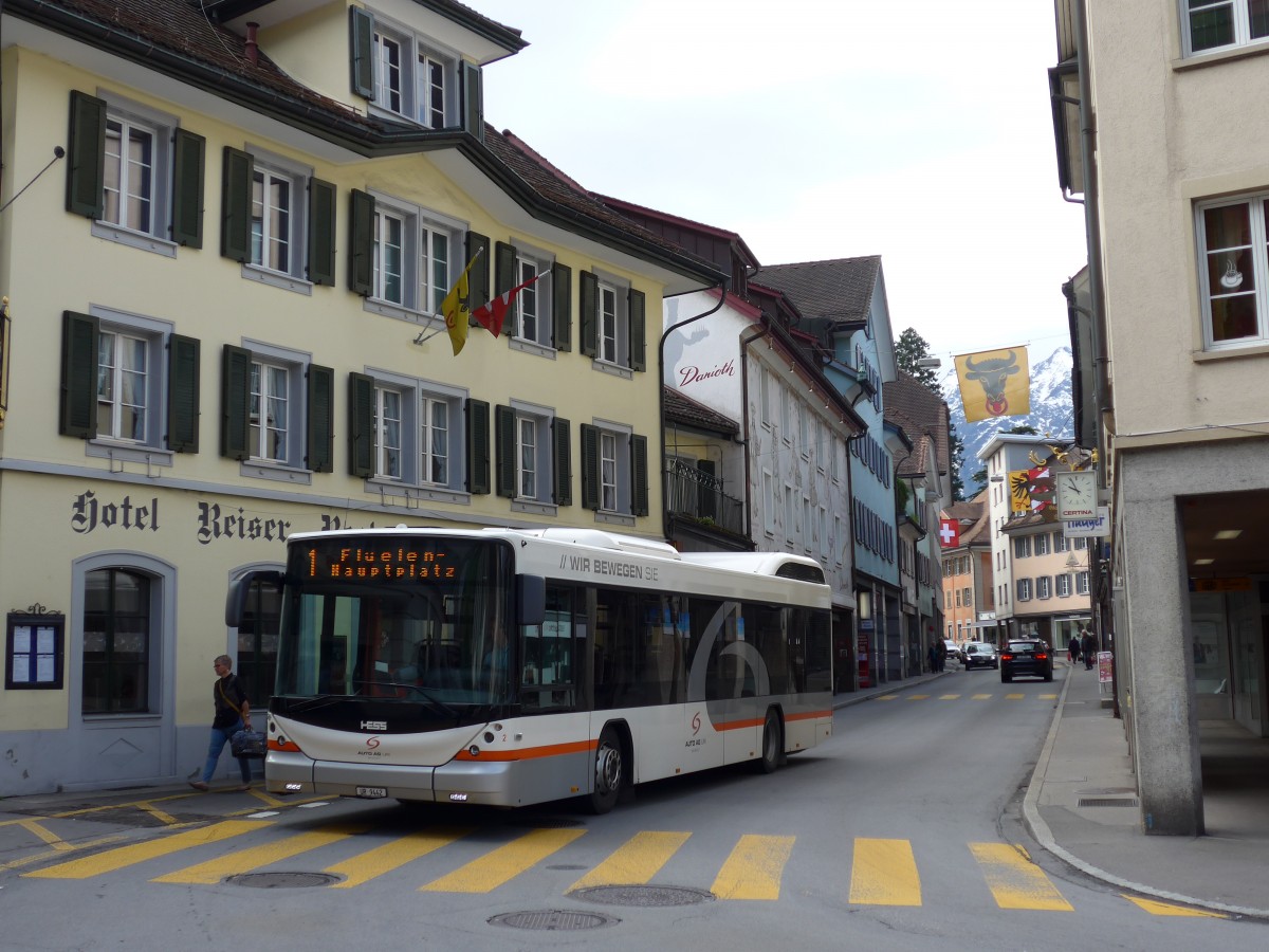 (150'544) - AAGU Altdorf - Nr. 2/UR 9442 - Hess am 10. Mai 2014 in Altdorf, Telldenkmal