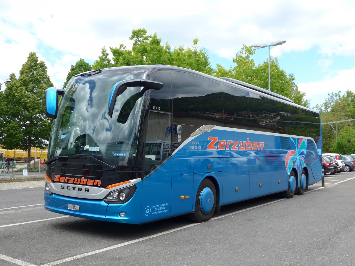 (150'679) - Zerzuben, Visp-Eyholz - Nr. 6/VS 3021 - Setra am 17. Mai 2014 in Thun, Seestrasse